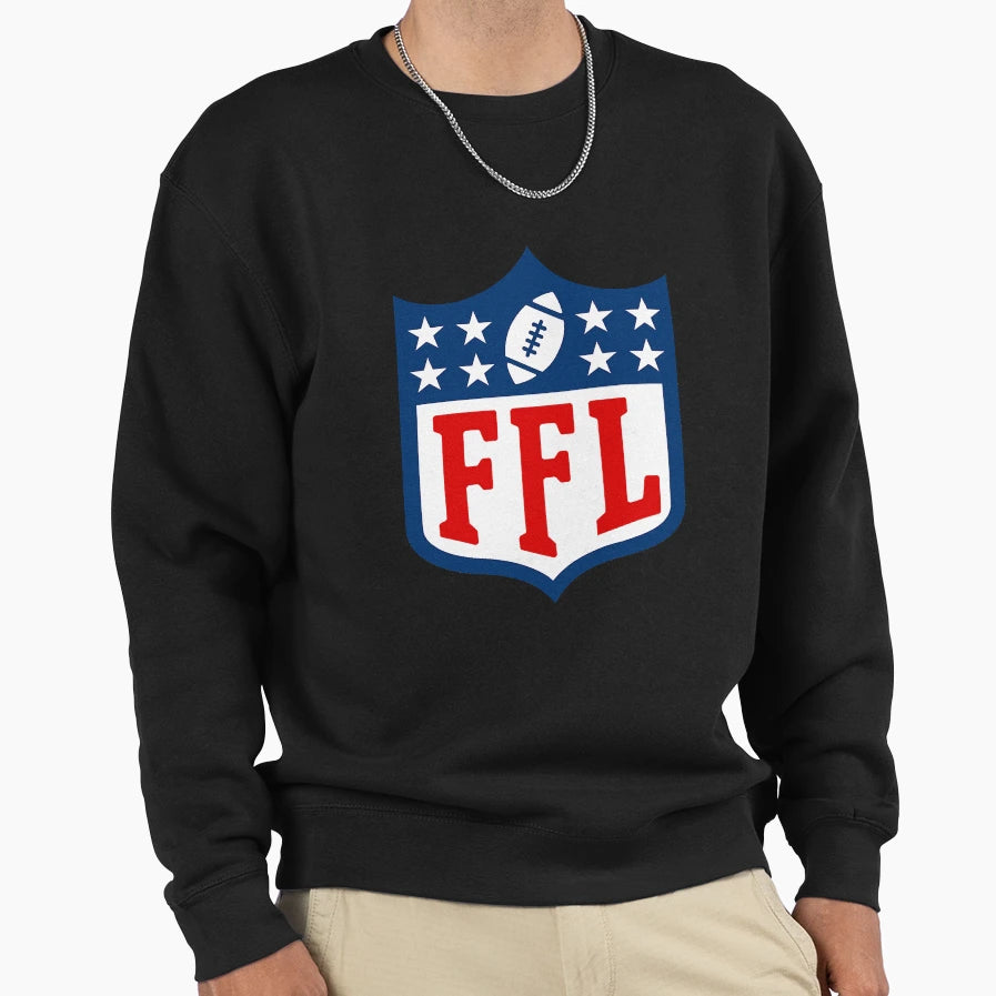 Fantasy Football Logo Ffl League Lover Sweatshirt - Graphic Print Men Women - T-Shirt, Sweatshirt, Hoodie
