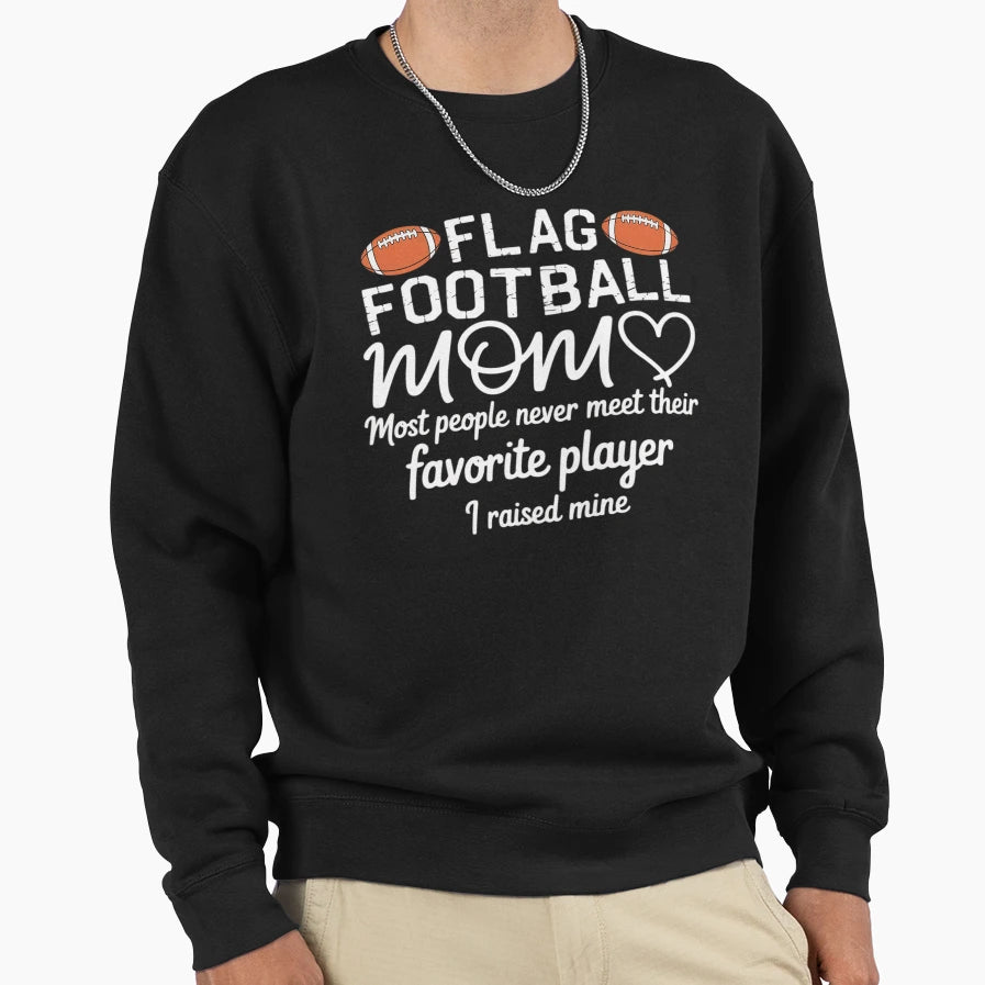 Football Flag Football Players Sweatshirt - Aesthetic Graphic Unisex - T-Shirt, Sweatshirt, Hoodie