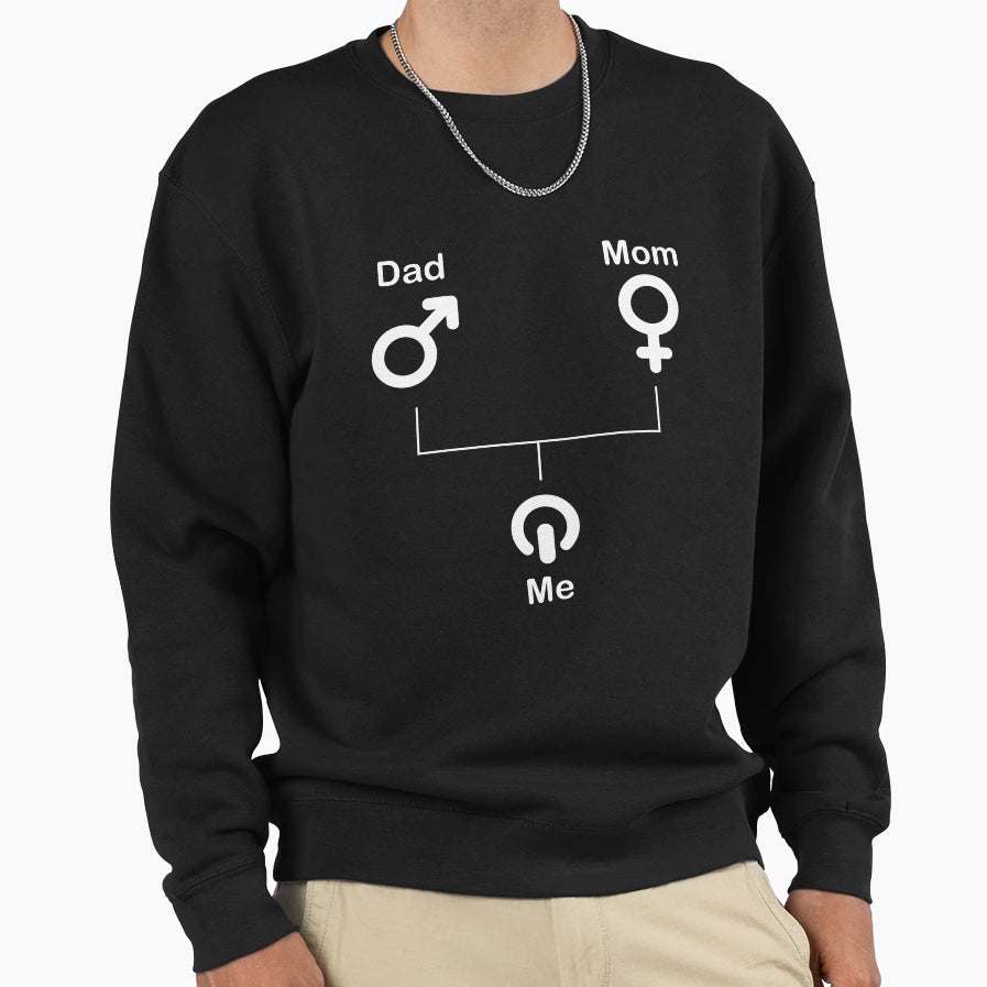 Mom Dad Me Gamer Geek Sweatshirt - Streetwear Style for Adults - T-Shirt, Sweatshirt, Hoodie