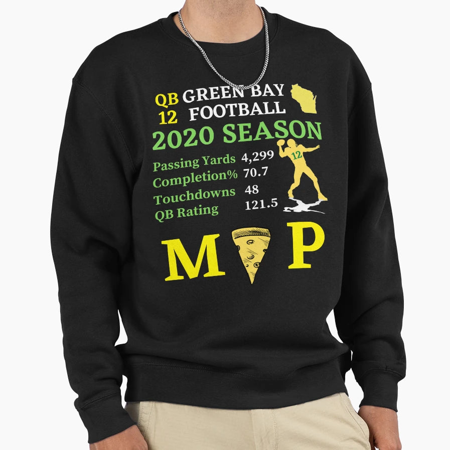 Qb Green Bay Football Sweatshirt - Graphic Print Men Women - T-Shirt, Sweatshirt, Hoodie