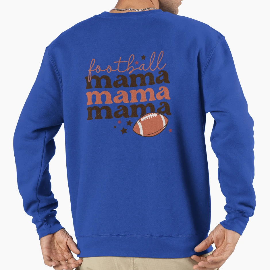 Football Mama Sweatshirt - Minimalist Print for Adults - T-Shirt, Sweatshirt, Hoodie