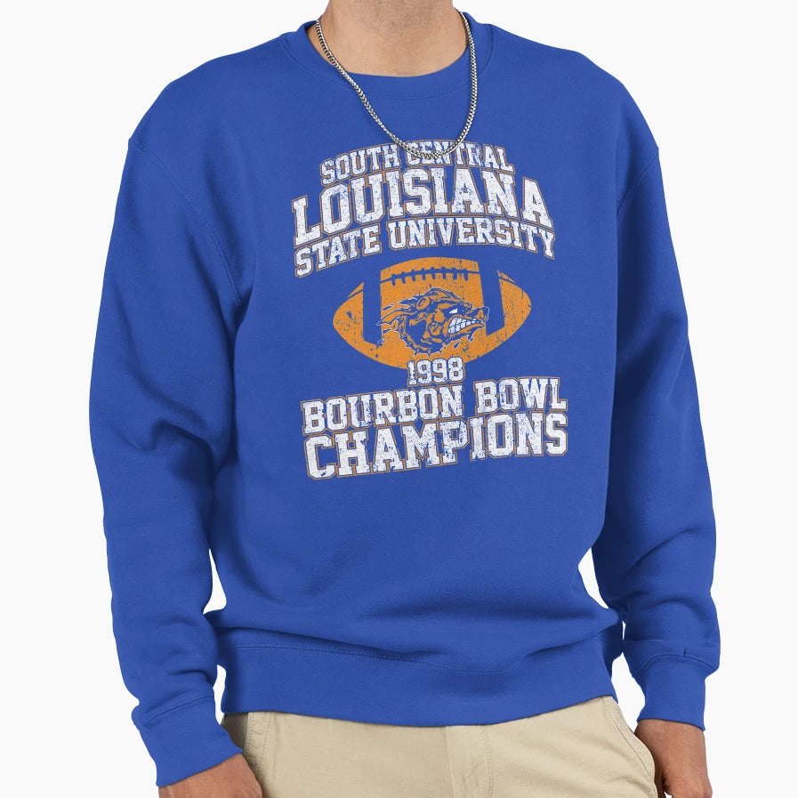 Sclsu 1998 Bourbon Bowl Champions Sweatshirt - Graphic Print for Adults - T-Shirt, Sweatshirt, Hoodie