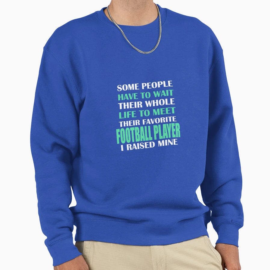 Football Player Sweatshirt - Casual Everyday Wear for Adults - T-Shirt, Sweatshirt, Hoodie
