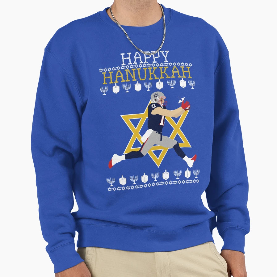 Yalla Its Hanukkah Sweatshirt - Aesthetic Graphic Unisex - T-Shirt, Sweatshirt, Hoodie