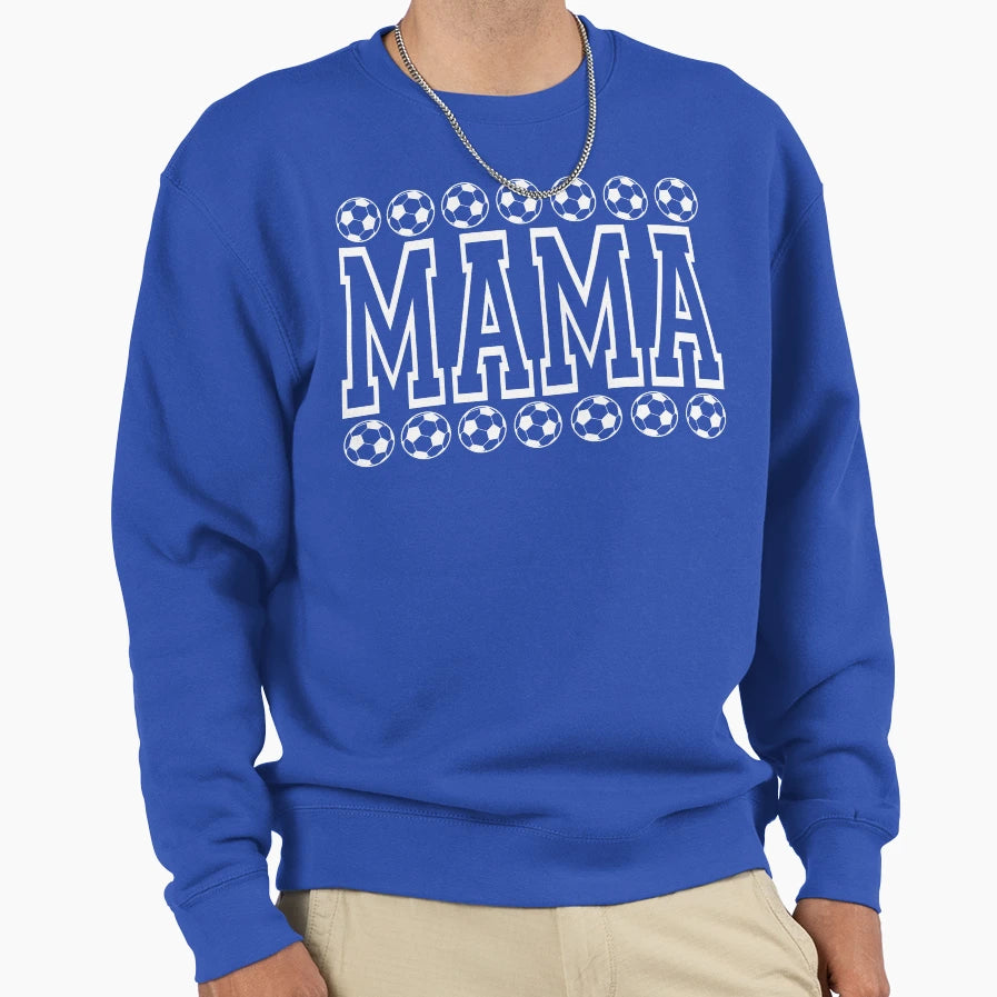 Mama Football Game Day Gift Sweatshirt - Casual Everyday Wear Men Women - T-Shirt, Sweatshirt, Hoodie