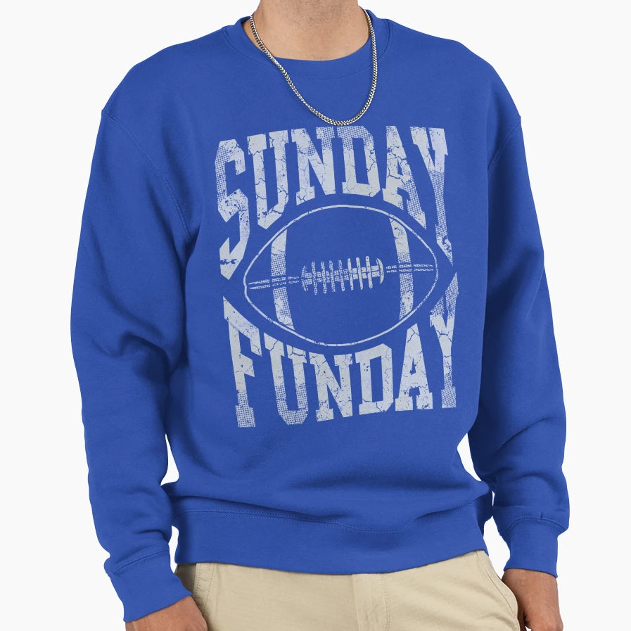 Sunday Funday Football Sweatshirt - Minimalist Print for Adults - T-Shirt, Sweatshirt, Hoodie