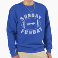 Sunday Funday Football Sweatshirt - Graphic Print Men Women - T-Shirt, Sweatshirt, Hoodie
