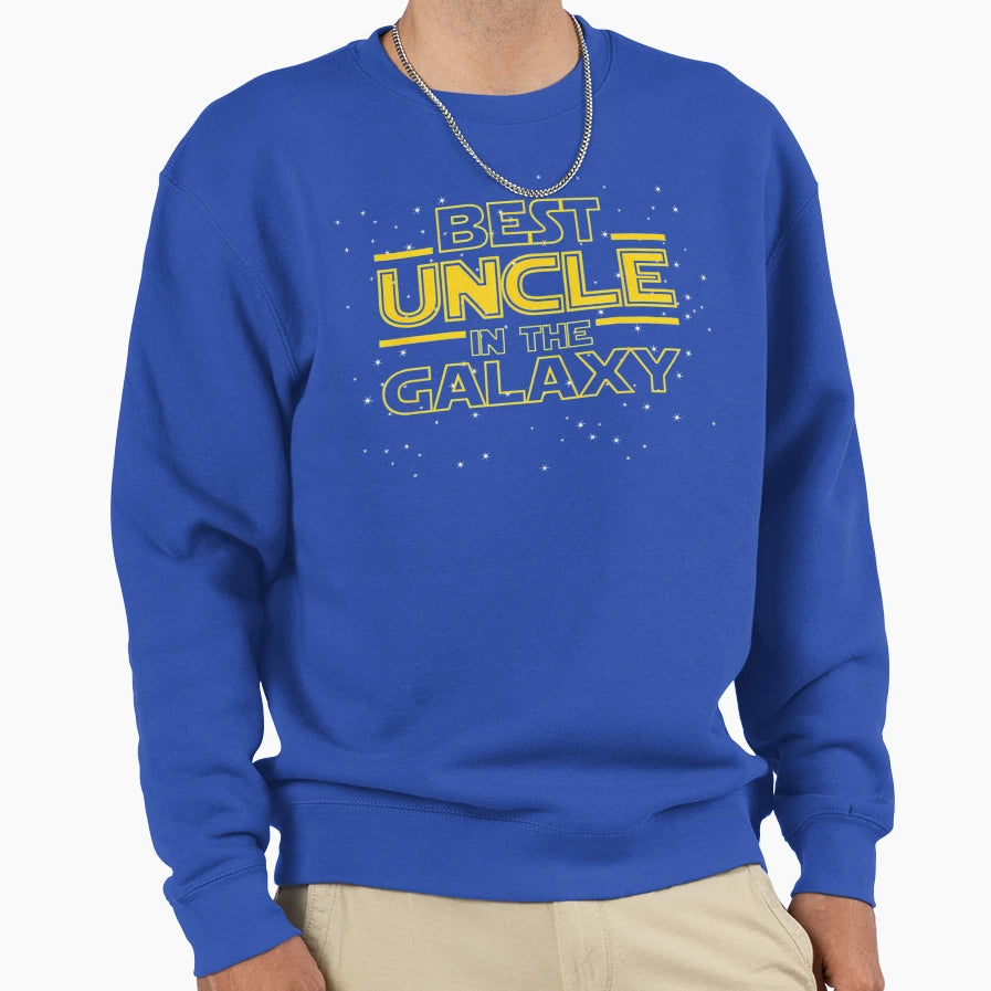 Best Uncle Galaxy Funny Uncle Gift Sweatshirt - Graphic Print for Adults - T-Shirt, Sweatshirt, Hoodie