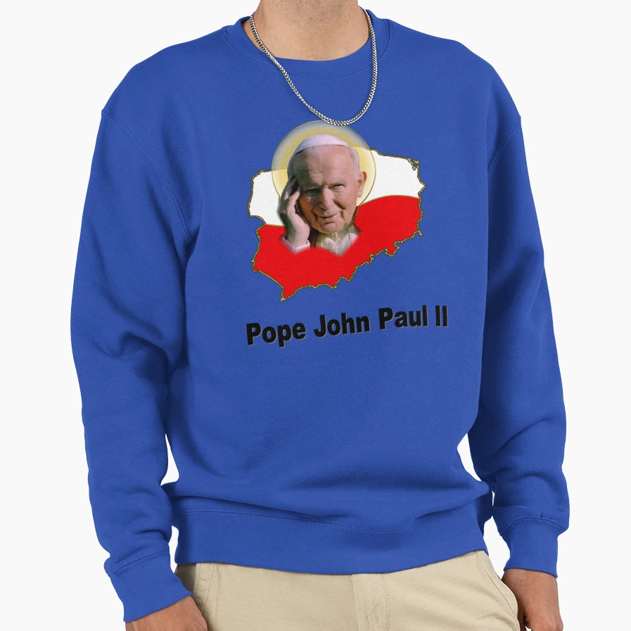 Fantasy Fun Image Pope John Paul Sweatshirt - Streetwear Style for Adults - T-Shirt, Sweatshirt, Hoodie