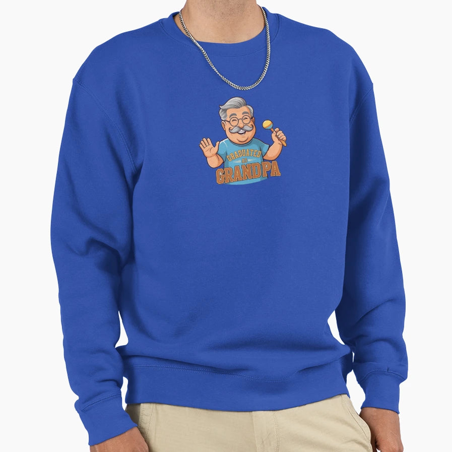 Grandfather Graduate Sweatshirt - Trendy Graphic Unisex - T-Shirt, Sweatshirt, Hoodie