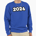 2026 Bold Outline Sweatshirt - Fun Novelty Design for Adults - T-Shirt, Sweatshirt, Hoodie