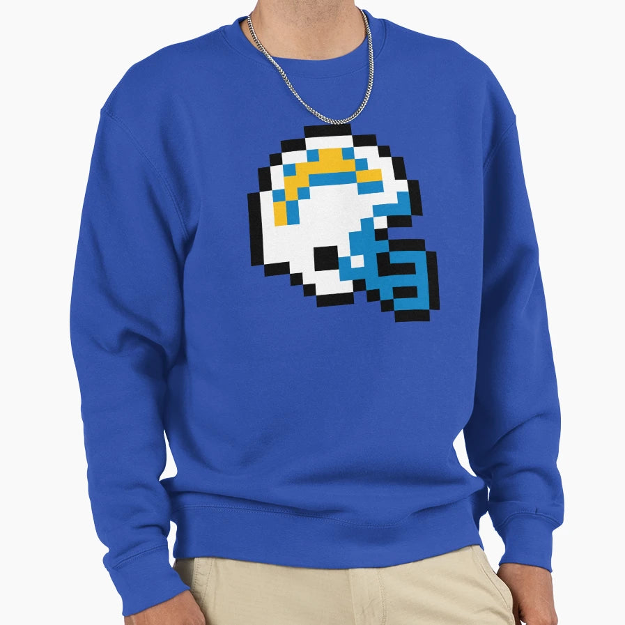 Los Angeles Chargers 8 Bit Football Sweatshirt - Streetwear Style Unisex - T-Shirt, Sweatshirt, Hoodie