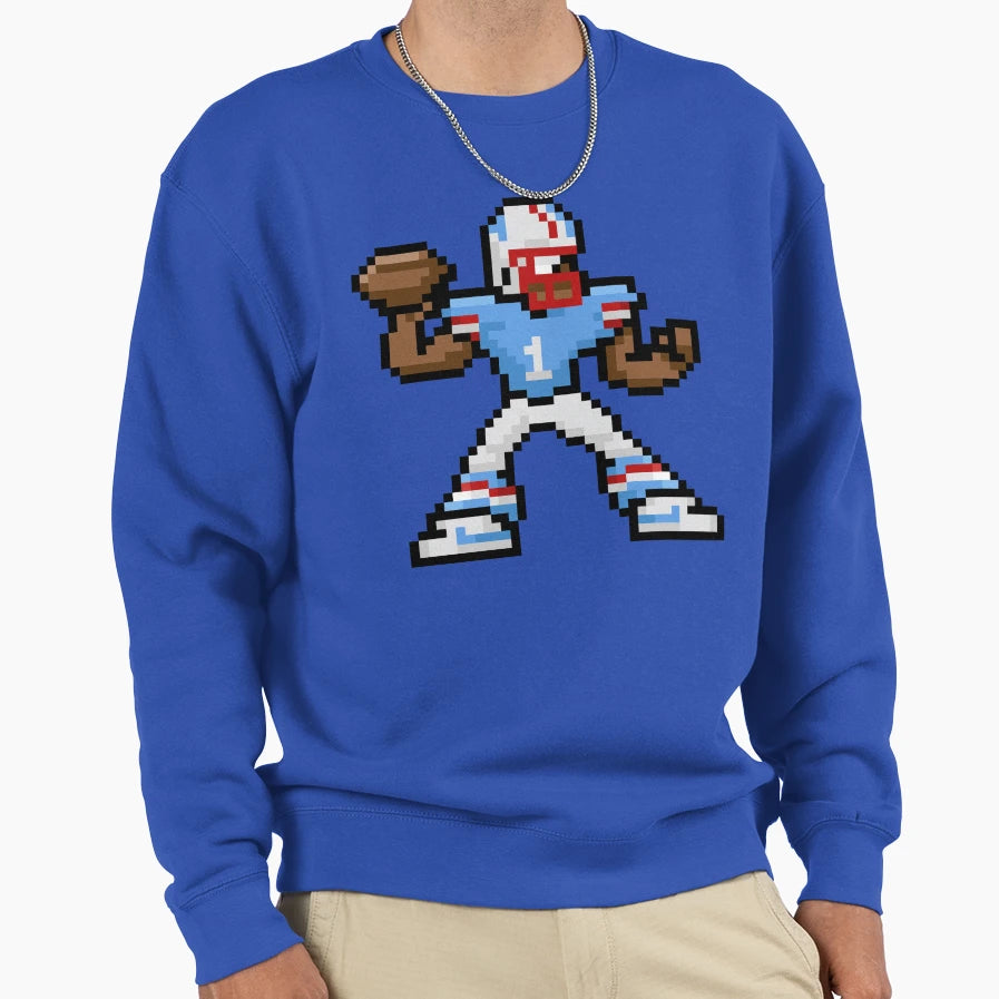 Megaman X Oilers Sweatshirt - Aesthetic Graphic Men Women - T-Shirt, Sweatshirt, Hoodie