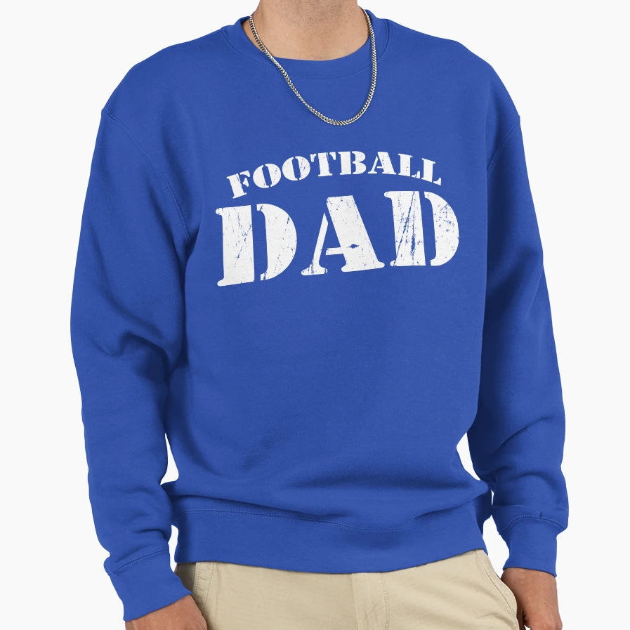 Football Dad Gift Proud Father T-Shirt - Minimalist Print Men Women - T-Shirt, Sweatshirt, Hoodie