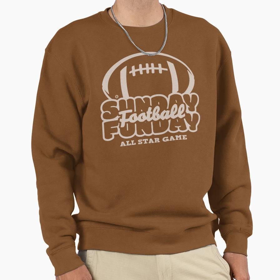 Sunday Funday Football Sweatshirt - Fun Novelty Design for Adults - T-Shirt, Sweatshirt, Hoodie