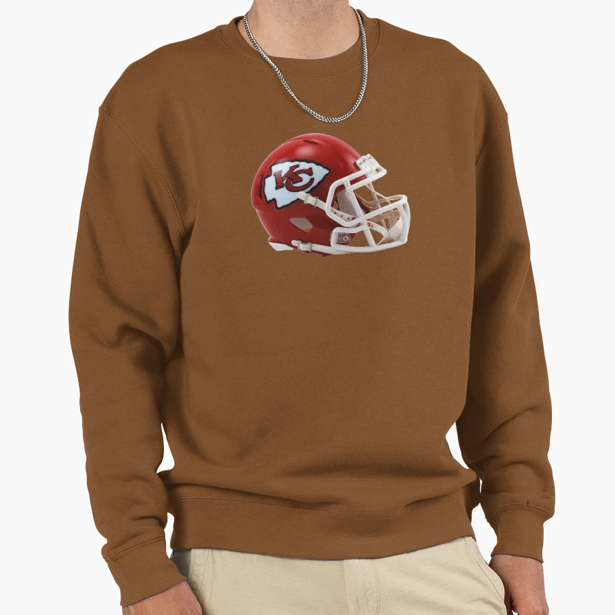 Helmet Chiefs Icon Sweatshirt - Aesthetic Graphic for Adults - T-Shirt, Sweatshirt, Hoodie