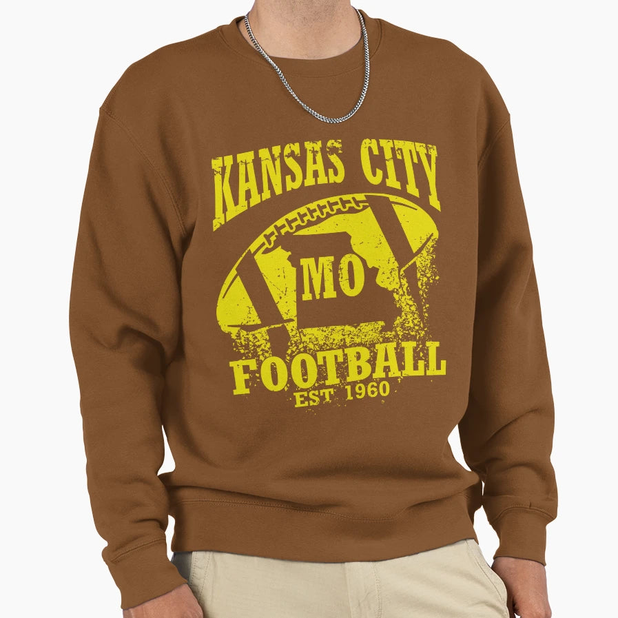 Kansas City Football Sweatshirt - Graphic Print Unisex - T-Shirt, Sweatshirt, Hoodie