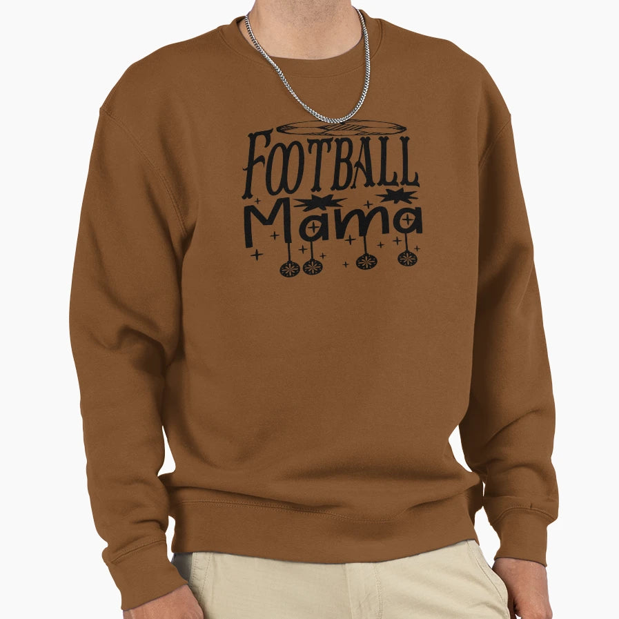 Football Mama Sweatshirt - Trendy Graphic Men Women - T-Shirt, Sweatshirt, Hoodie