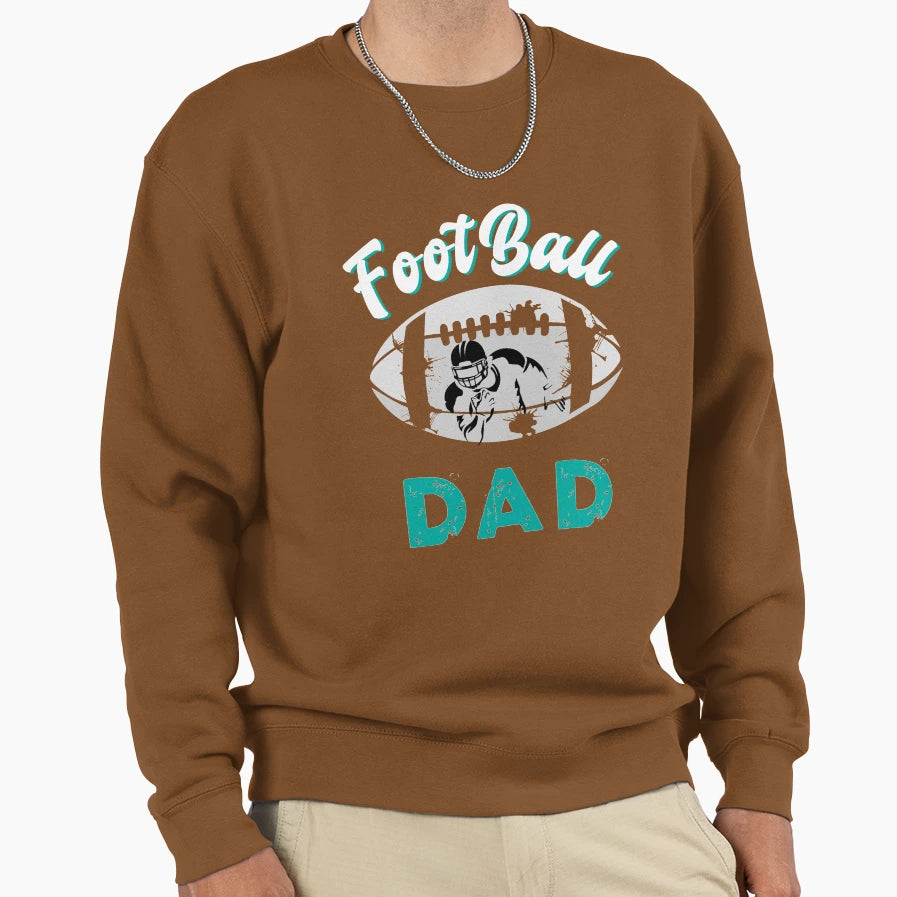 Football Dad Birthday Day Gift T-Shirt - Novelty Apparel for Adults - T-Shirt, Sweatshirt, Hoodie