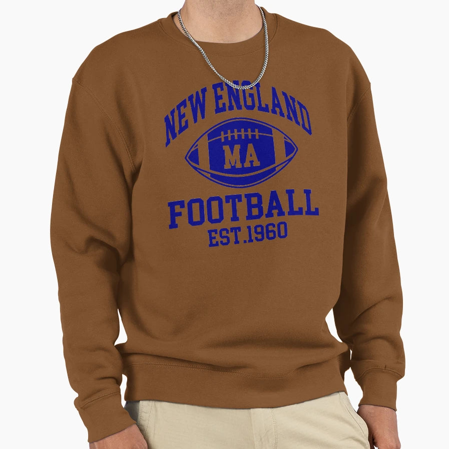 New England Football Massachusetts Sweatshirt - Minimalist Print Unisex - T-Shirt, Sweatshirt, Hoodie