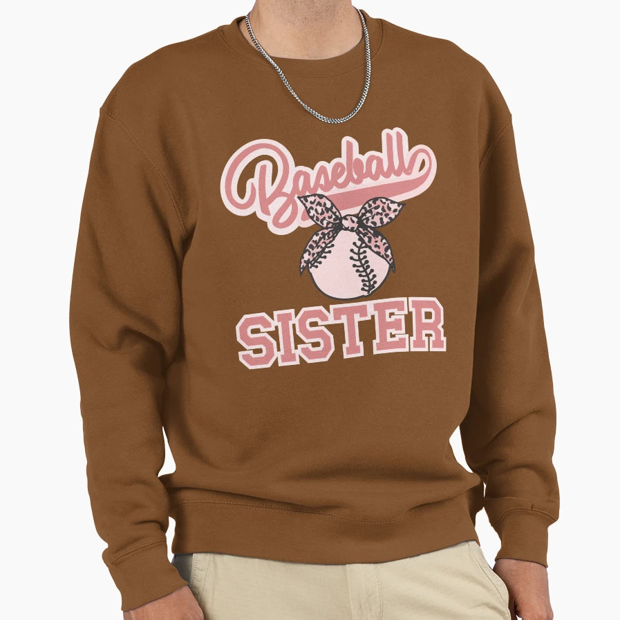 Baseball Sister Sweatshirt - Unique Graphic Men Women - T-Shirt, Sweatshirt, Hoodie