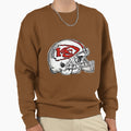 Kansas City Chiefs Helmet Sweatshirt - Novelty Apparel Men Women - T-Shirt, Sweatshirt, Hoodie