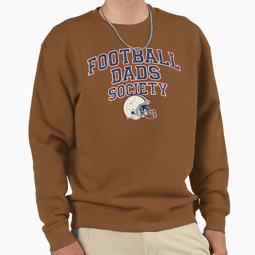 Football Dads Society Sweatshirt - Custom Art Print Unisex - T-Shirt, Sweatshirt, Hoodie