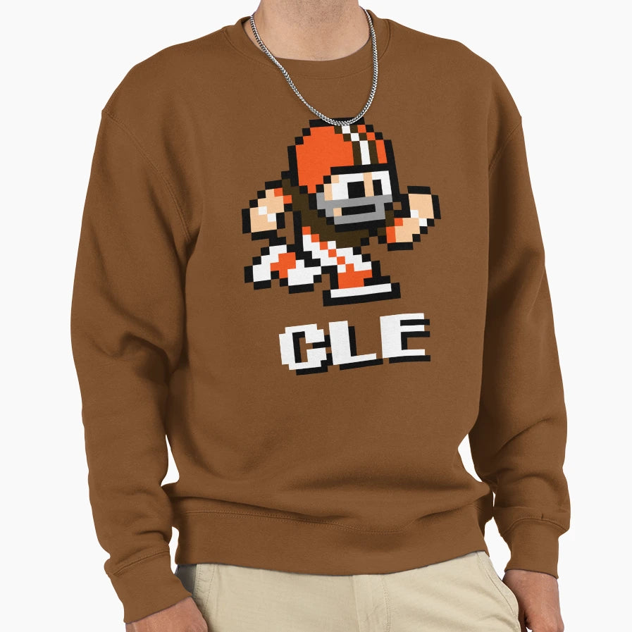 Cleveland Browns Tecmo Super Bowl Sweatshirt - Graphic Print Unisex - T-Shirt, Sweatshirt, Hoodie