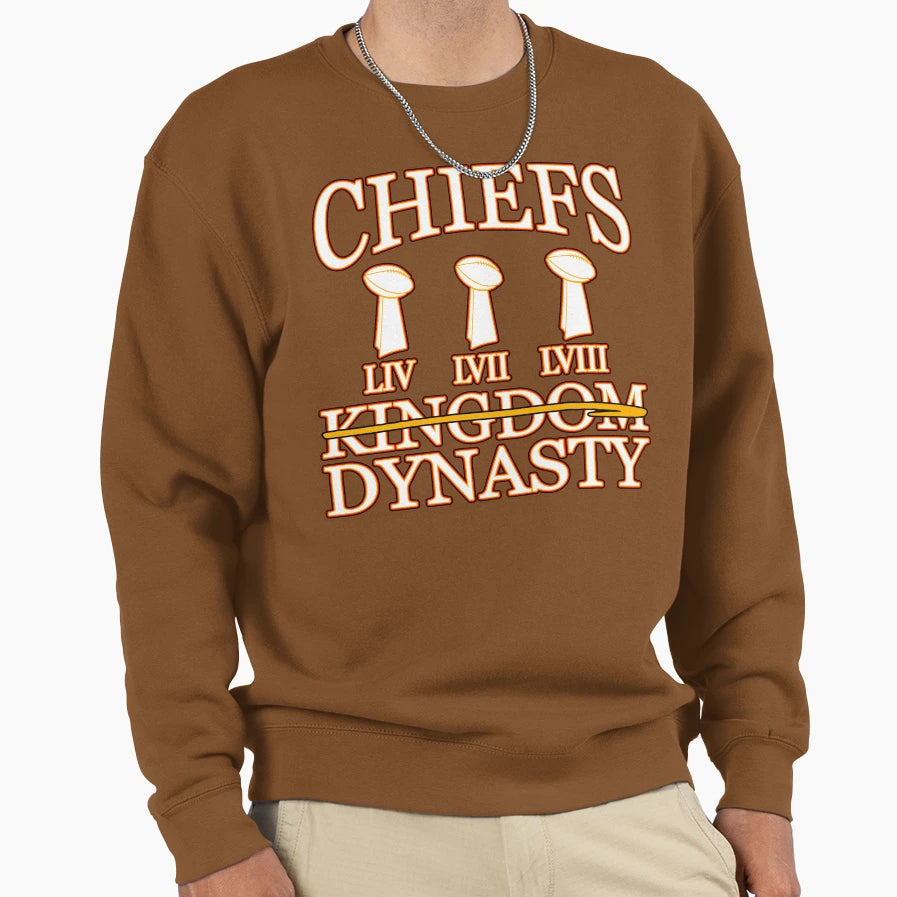 Chiefs Dynasty Sweatshirt - Graphic Print Unisex - T-Shirt, Sweatshirt, Hoodie