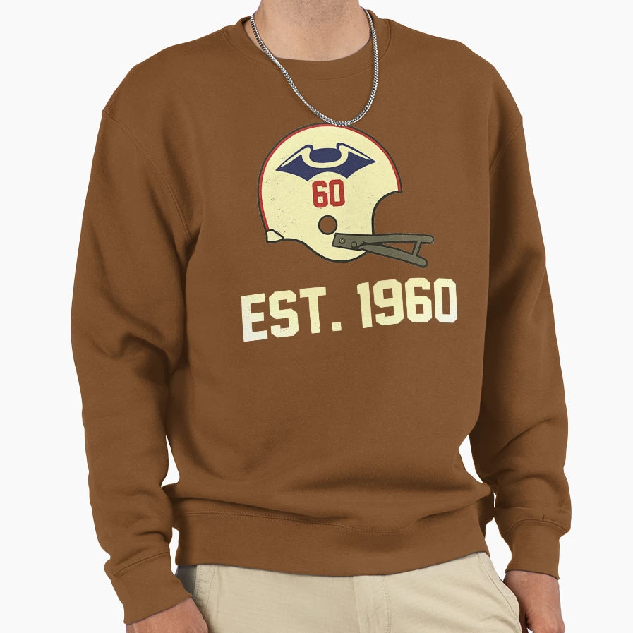 Patriots Est 1960 Distressed Sweatshirt - Aesthetic Graphic Unisex - T-Shirt, Sweatshirt, Hoodie