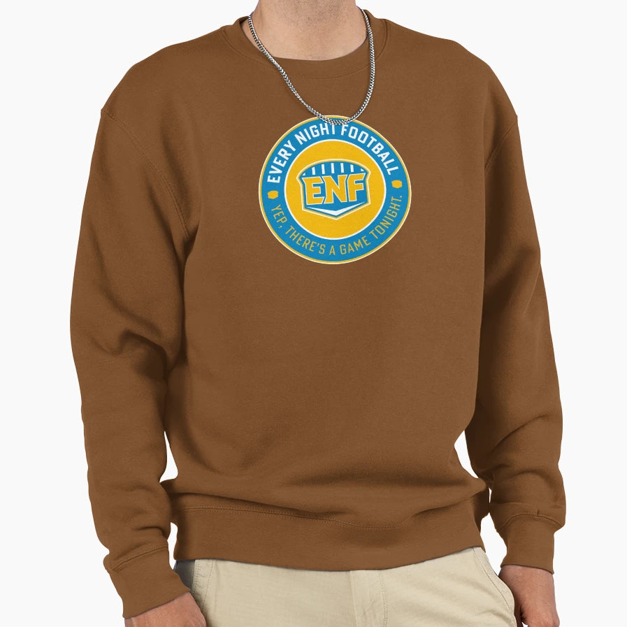 Every Night Football Circular Sweatshirt - Fun Novelty Design Unisex - T-Shirt, Sweatshirt, Hoodie