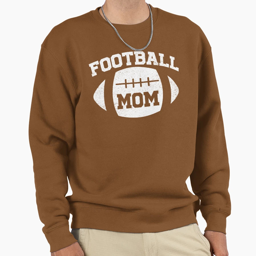 Football Mom Sweatshirt - Graphic Print Unisex - T-Shirt, Sweatshirt, Hoodie