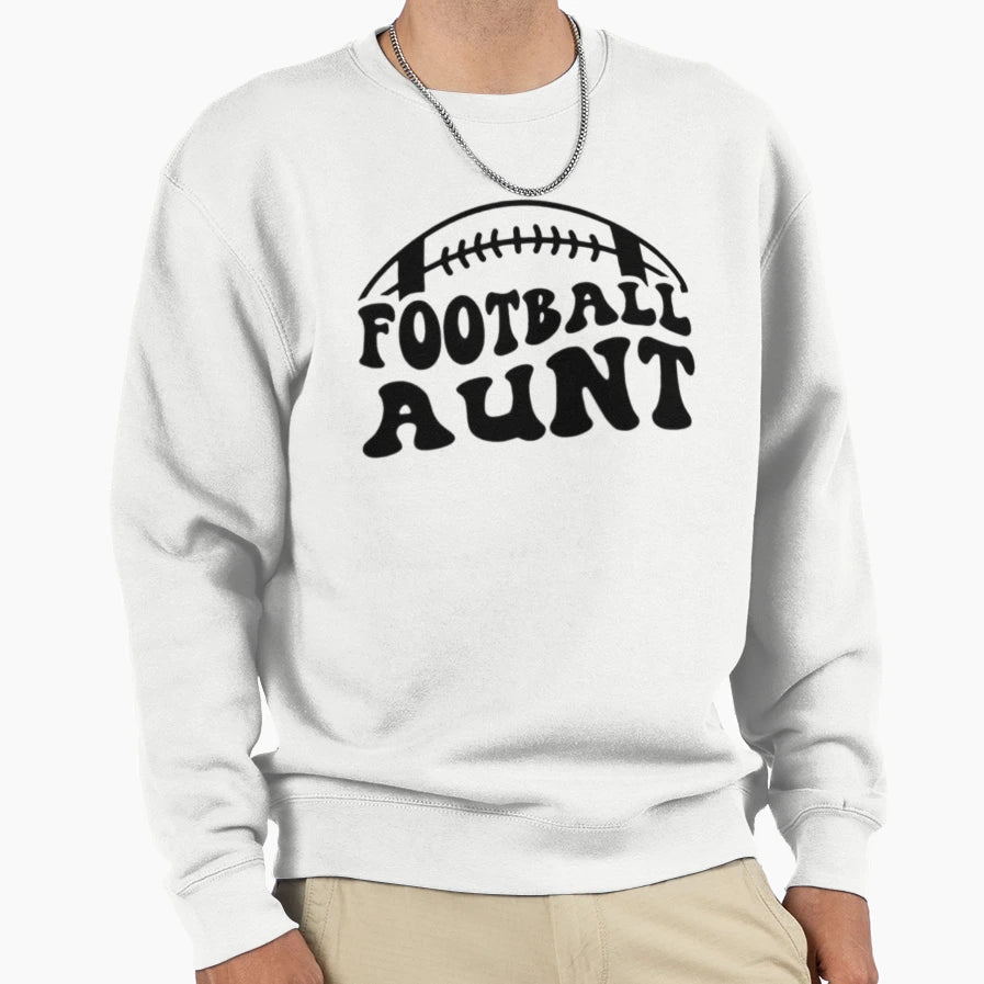 Copy Football Aunt Game Day Sweatshirt - Fun Novelty Design for Adults - T-Shirt, Sweatshirt, Hoodie