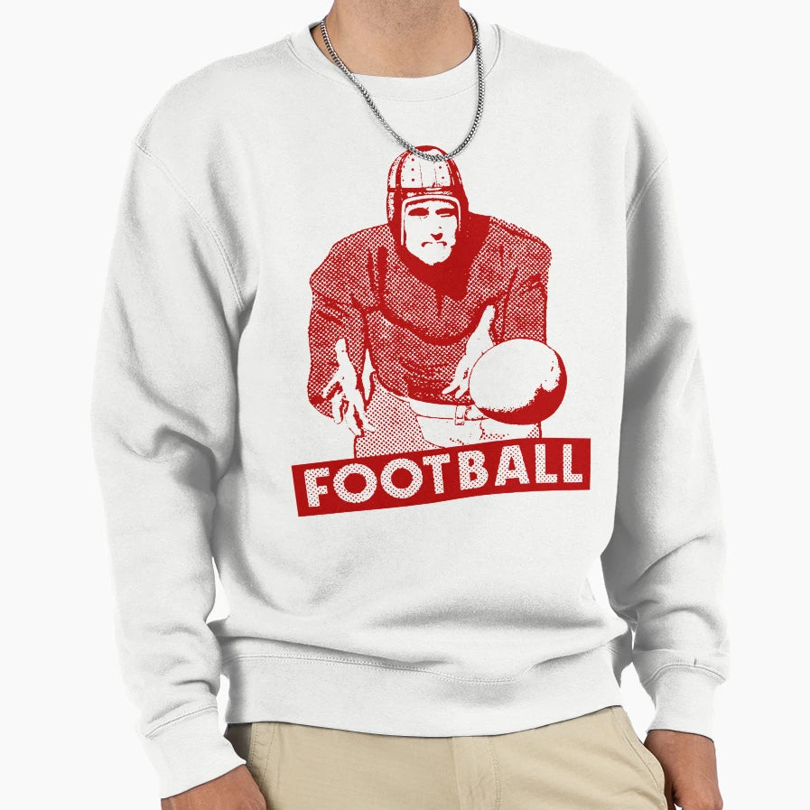 1930 Football Player Sweatshirt - Casual Everyday Wear for Adults - T-Shirt, Sweatshirt, Hoodie