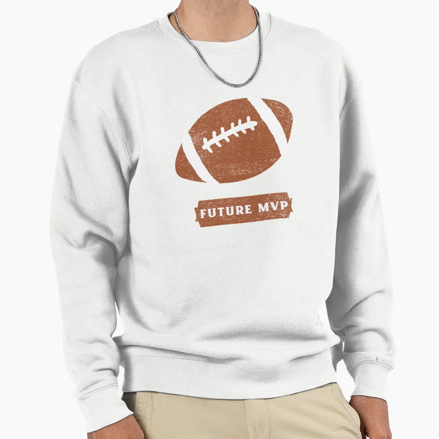 Football Mvp Game Day Sports Sweatshirt - Graphic Print for Adults - T-Shirt, Sweatshirt, Hoodie