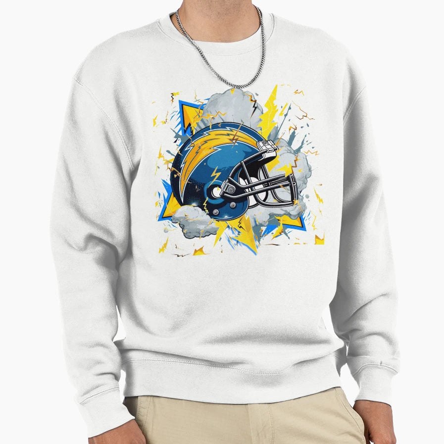 Los Angeles Football Helmet Sweatshirt - Novelty Apparel Men Women - T-Shirt, Sweatshirt, Hoodie