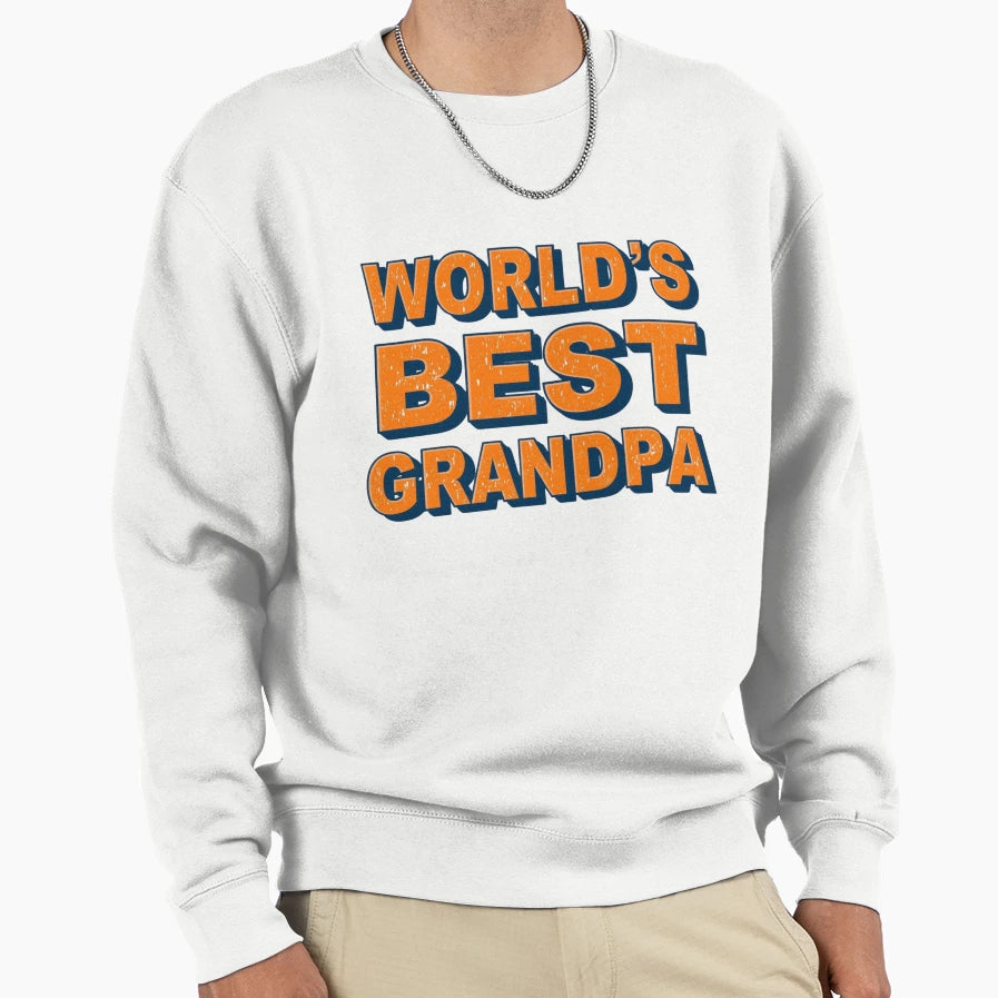 Worlds Best Grandpa Sweatshirt - Trendy Graphic for Adults - T-Shirt, Sweatshirt, Hoodie