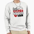 Little Sister Biggest Fan Baseball Sweatshirt - Graphic Print Men Women - T-Shirt, Sweatshirt, Hoodie