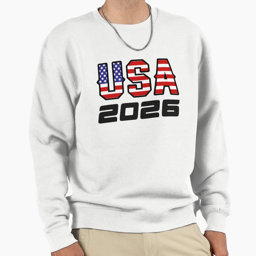 United States Usa 2026 Sweatshirt - Fun Novelty Design Unisex - T-Shirt, Sweatshirt, Hoodie