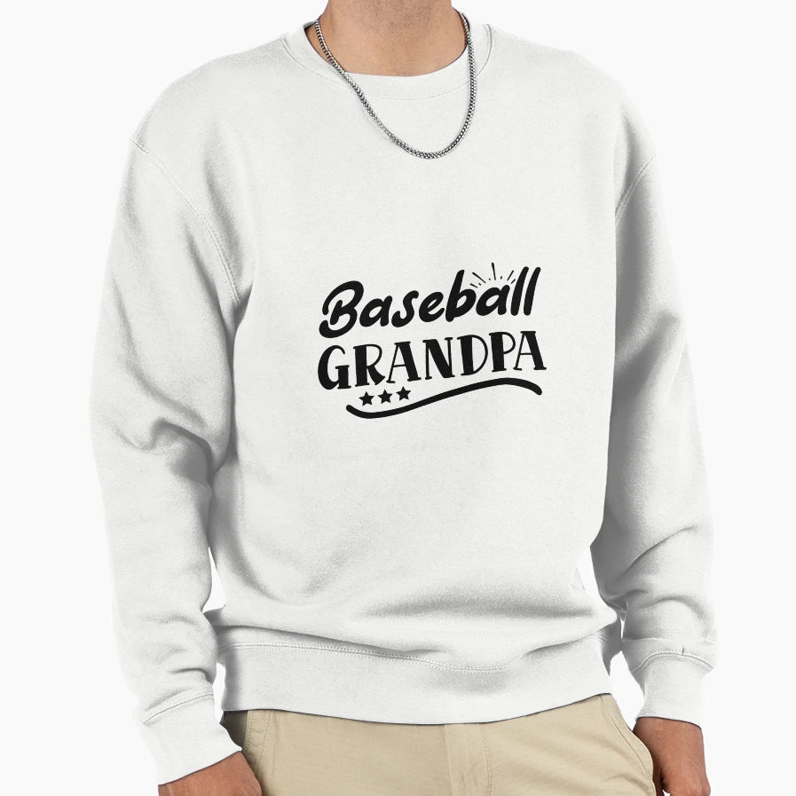 Baseball Grandpa Sweatshirt - Custom Art Print for Adults - T-Shirt, Sweatshirt, Hoodie