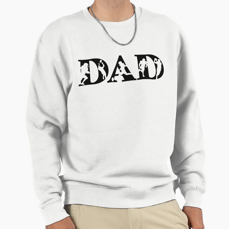 Football Dad Coach Player Sweatshirt - Casual Everyday Wear Men Women - T-Shirt, Sweatshirt, Hoodie