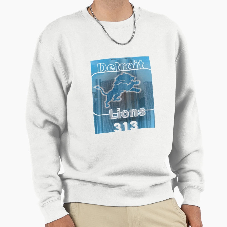 Detroit Lions Football Team Sweatshirt - Trendy Graphic Unisex - T-Shirt, Sweatshirt, Hoodie