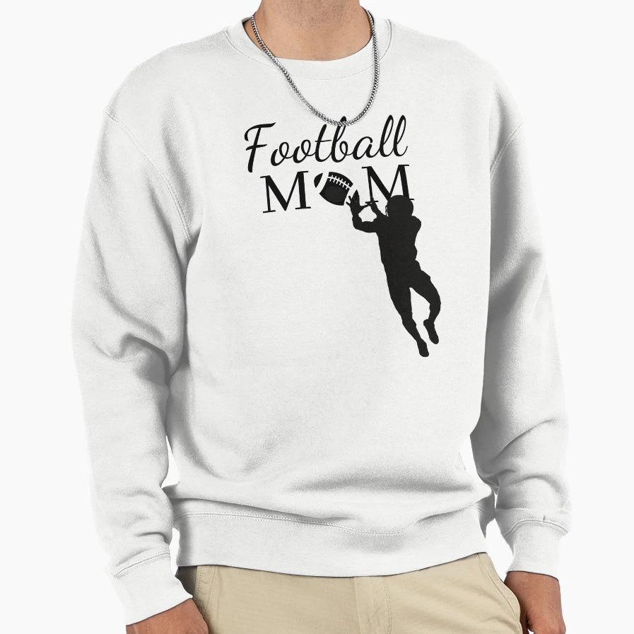 Football Mom Sweatshirt - Graphic Print Unisex - T-Shirt, Sweatshirt, Hoodie