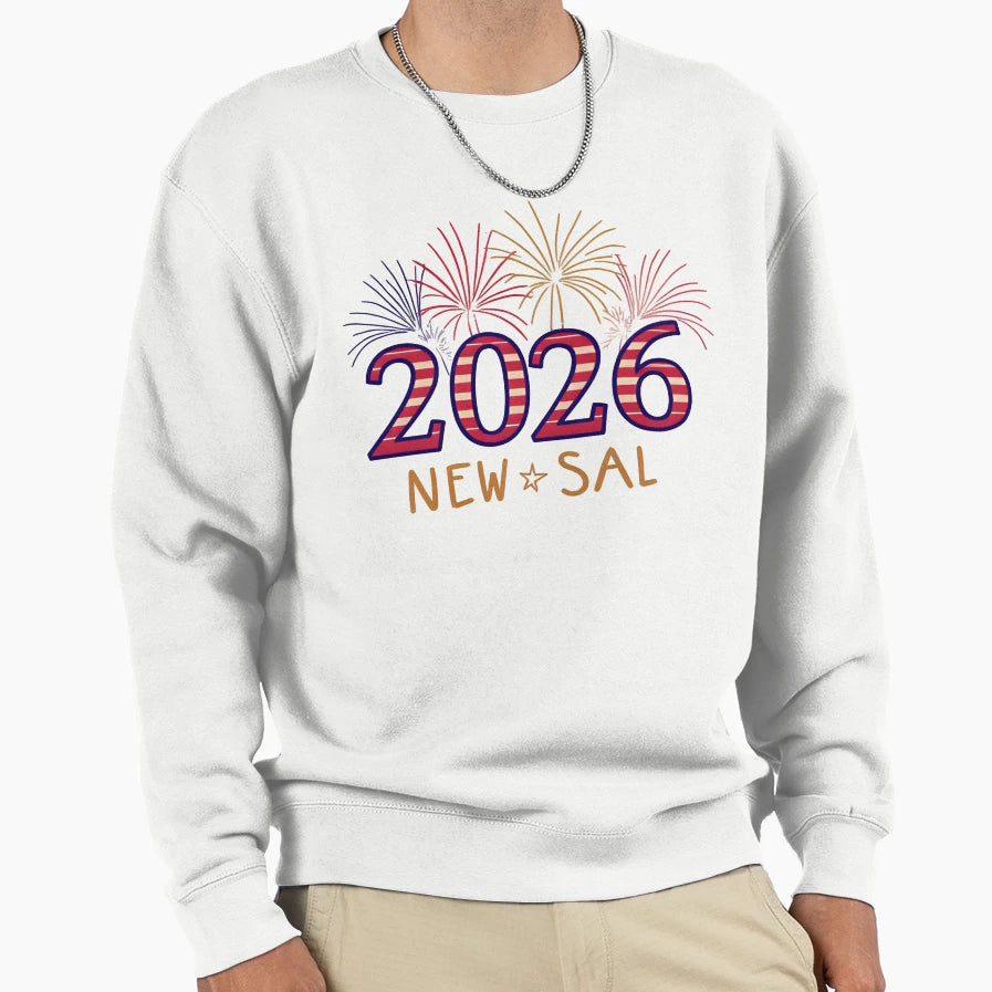 Usa New Year 2026 Joyful Events Sweatshirt - Minimalist Print Men Women - T-Shirt, Sweatshirt, Hoodie