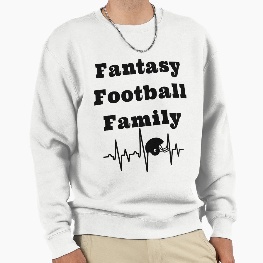 Fantasy Football Family Fun Sweatshirt - Minimalist Print for Adults - T-Shirt, Sweatshirt, Hoodie