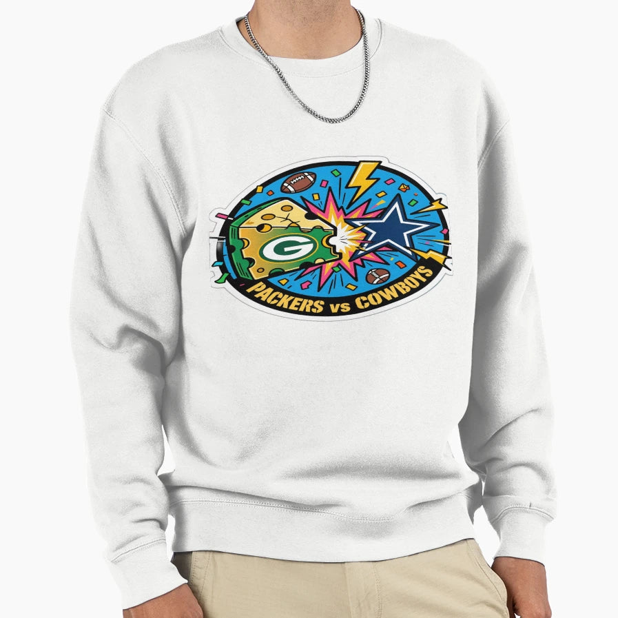 Packers Vs Cowboys Sweatshirt - Streetwear Style Men Women - T-Shirt, Sweatshirt, Hoodie