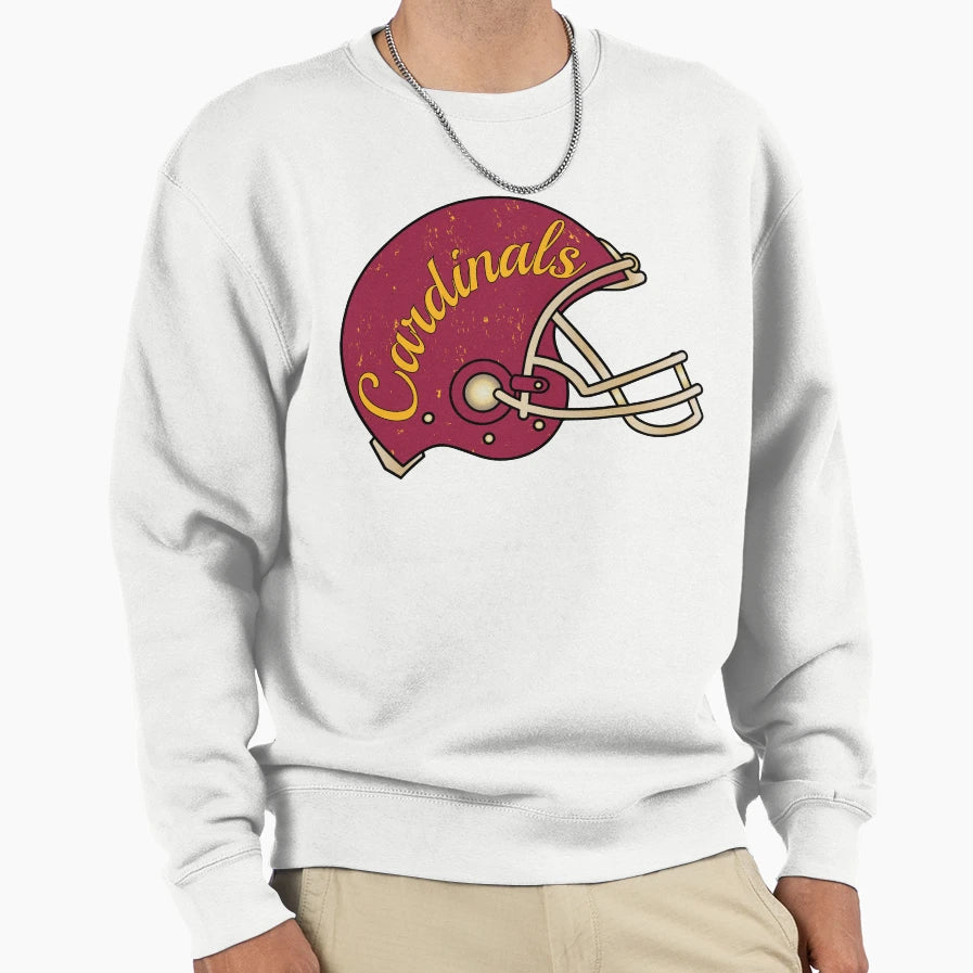 Cardinals Helmet Sweatshirt - Unique Graphic Unisex - T-Shirt, Sweatshirt, Hoodie
