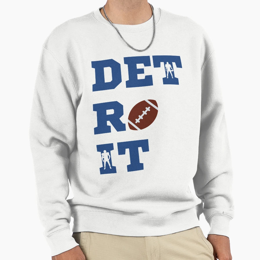 Detroit Sports Detroit Football American Sweatshirt - Graphic Print Unisex - T-Shirt, Sweatshirt, Hoodie