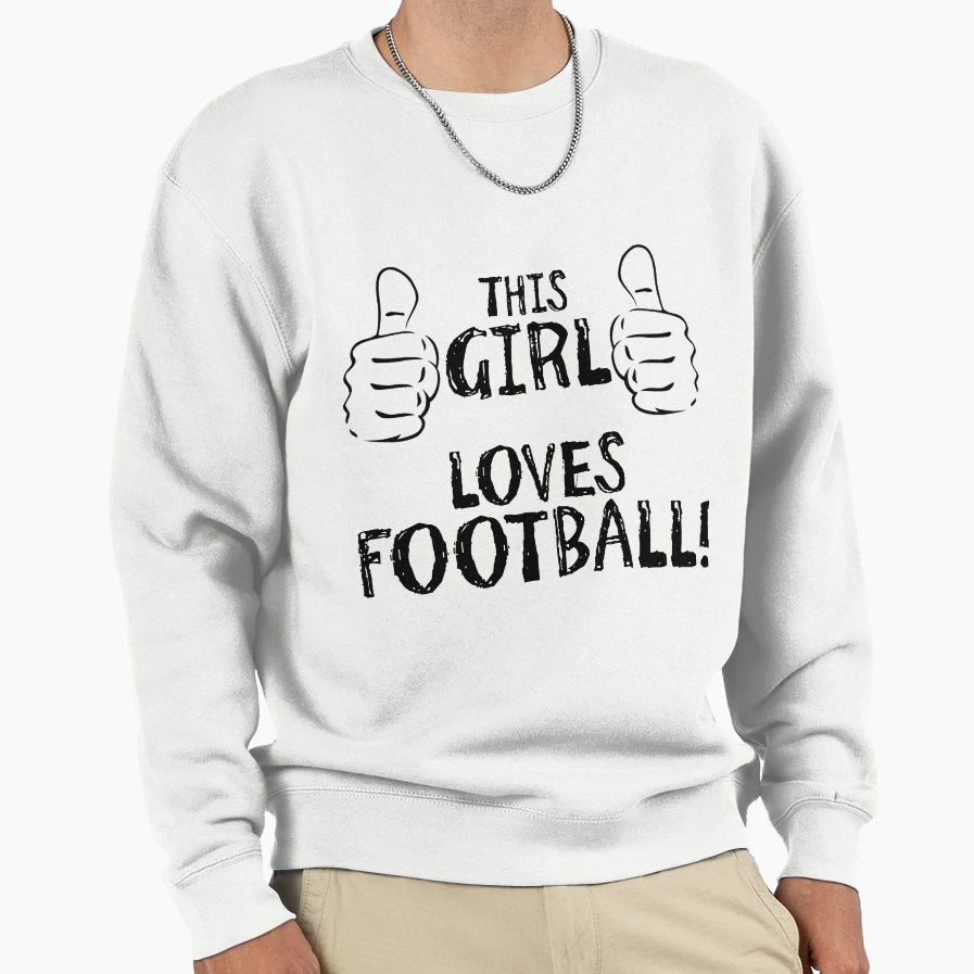 This Loves Football Sweatshirt - Graphic Print Unisex - T-Shirt, Sweatshirt, Hoodie