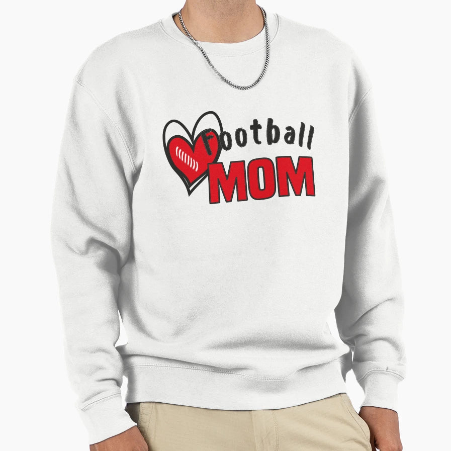 Football Mom Mom Life Football Sweatshirt - Casual Everyday Wear Men Women - T-Shirt, Sweatshirt, Hoodie